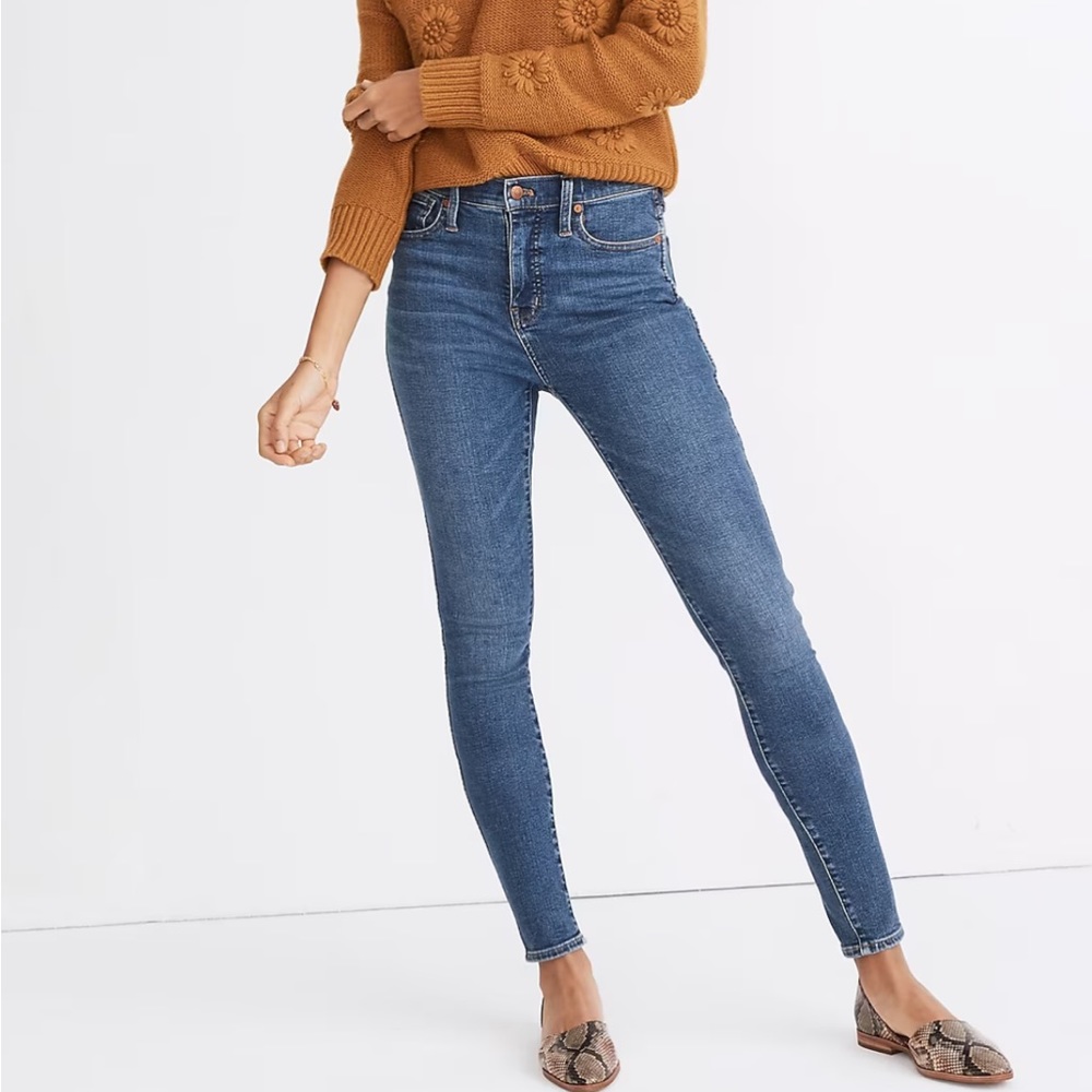 Madewell 10 inch high rise skinny jeans